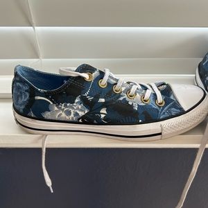 Floral converse sneakers